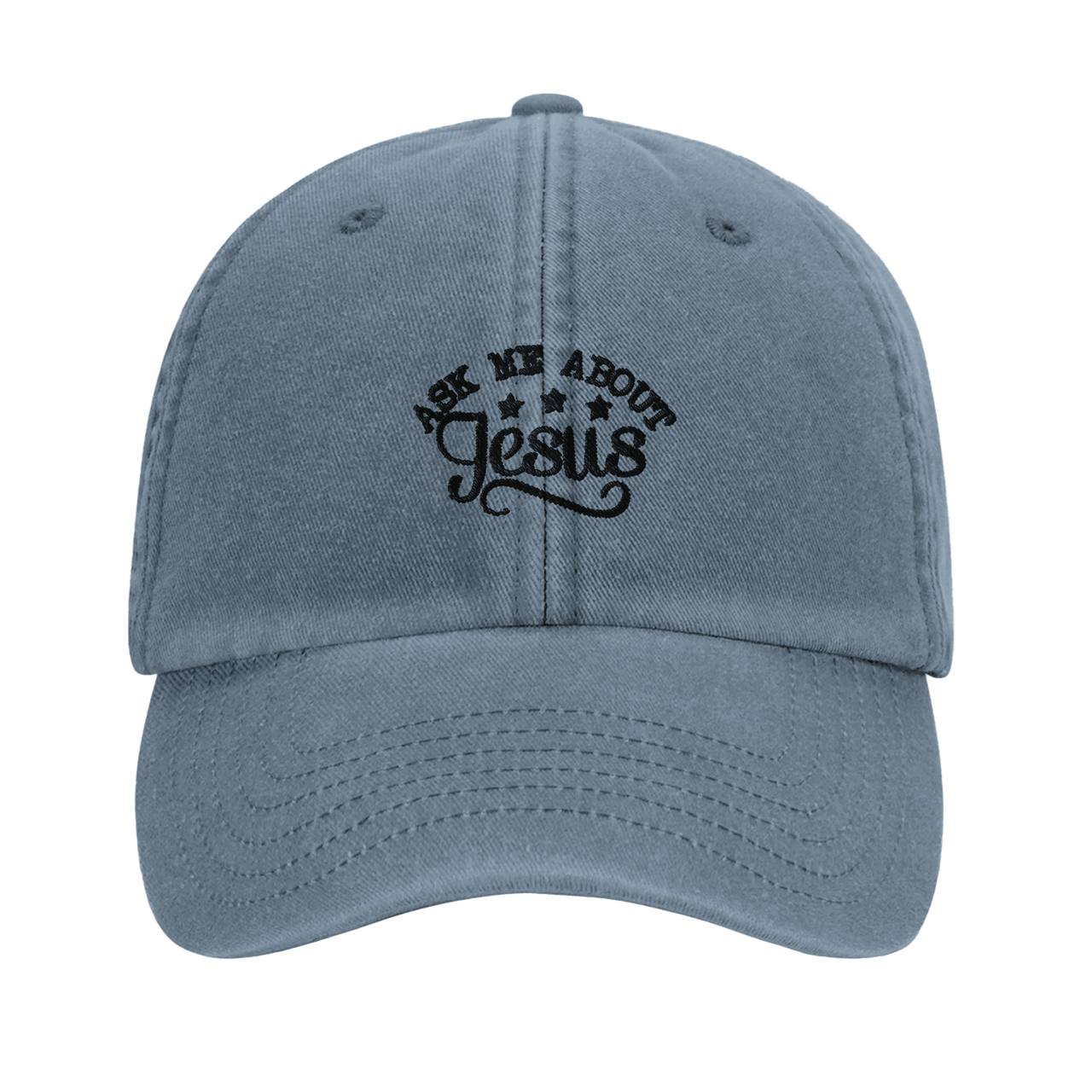 Ask Me About Jesus Embroidered Cap | Christian Evangelism Hat | Wear Your Heart - Wear Your Heart