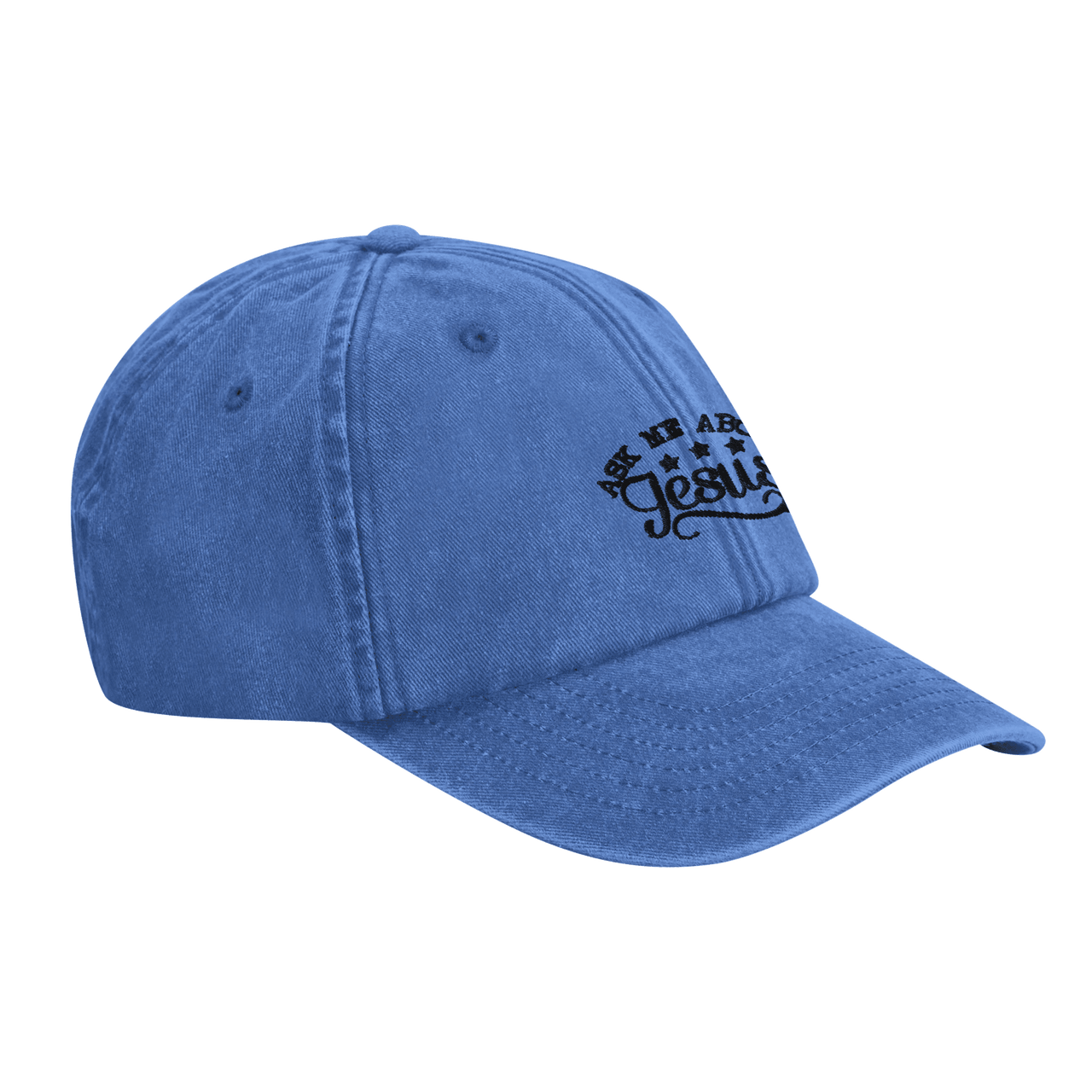 Ask Me About Jesus Embroidered Cap | Christian Evangelism Hat | Wear Your Heart - Wear Your Heart