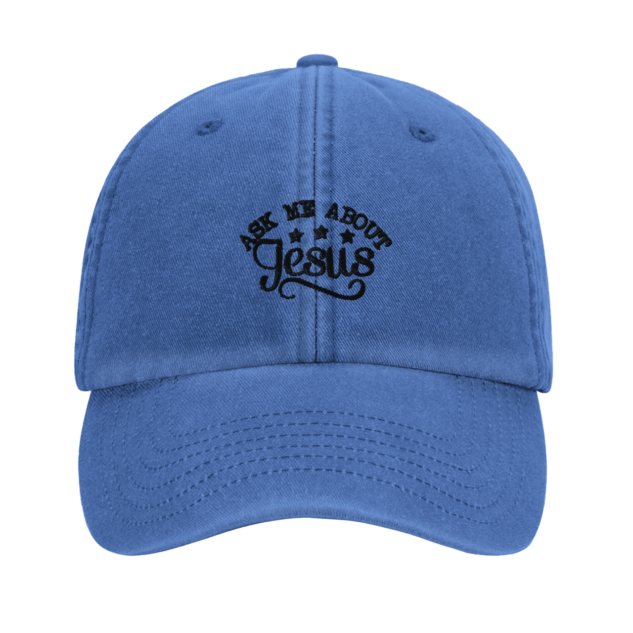 Ask Me About Jesus Embroidered Cap | Christian Evangelism Hat | Wear Your Heart - Wear Your Heart