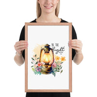 Be The Light Framed Poster | Christian Home Decor - Wear Your Heart