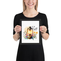 Be The Light Framed Poster | Christian Home Decor - Wear Your Heart