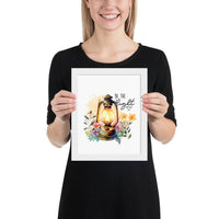 Be The Light Framed Poster | Christian Home Decor - Wear Your Heart