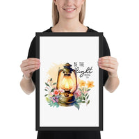 Be The Light Framed Poster | Christian Home Decor - Wear Your Heart
