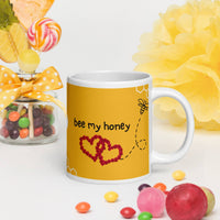 Bee My Honey Glossy Mug – Perfect for Couples and Sweet Moments - Wear Your Heart