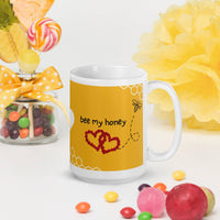Bee My Honey Glossy Mug – Perfect for Couples and Sweet Moments - Wear Your Heart