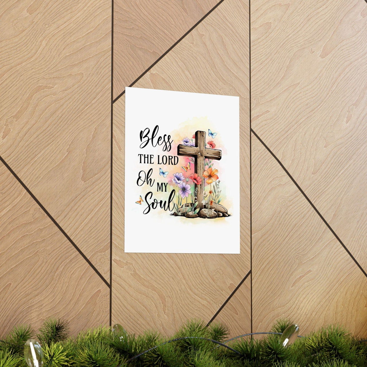 Bless The Lord Matte Vertical Posters | Christian Wall Art - Wear Your Heart