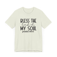 Bless The Lord Unisex Jersey Short Sleeve Tee | Christian Apparel - Wear Your Heart