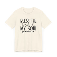 Bless The Lord Unisex Jersey Short Sleeve Tee | Christian Apparel - Wear Your Heart