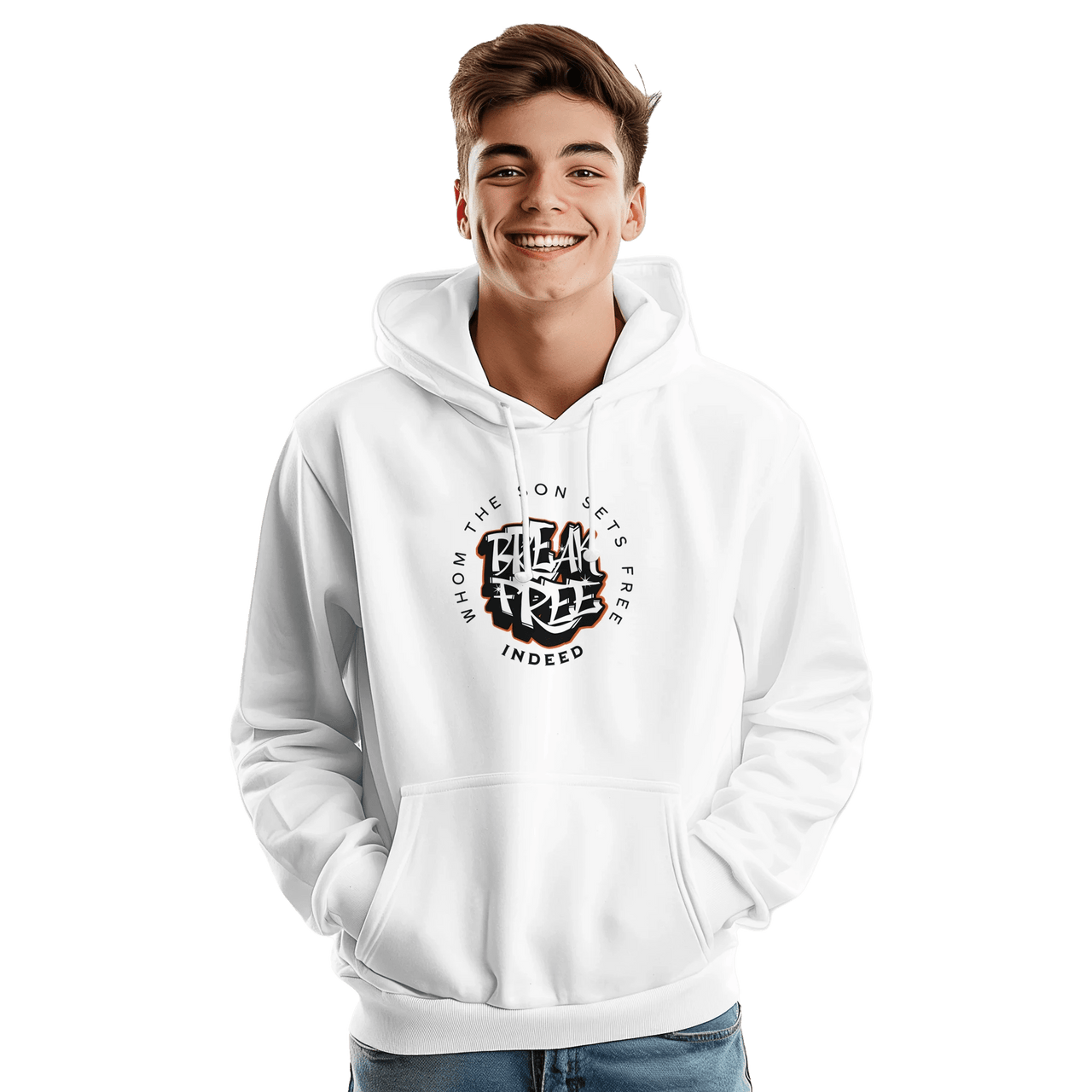 Break Free Hoodie | Whom the Son Sets Free | Christian Streetwear | Wear Your Heart - Wear Your Heart
