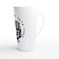 Break Free Latte Mug 17oz | Whom the Son Sets Free | Christian Gift | Wear Your Heart - Wear Your Heart