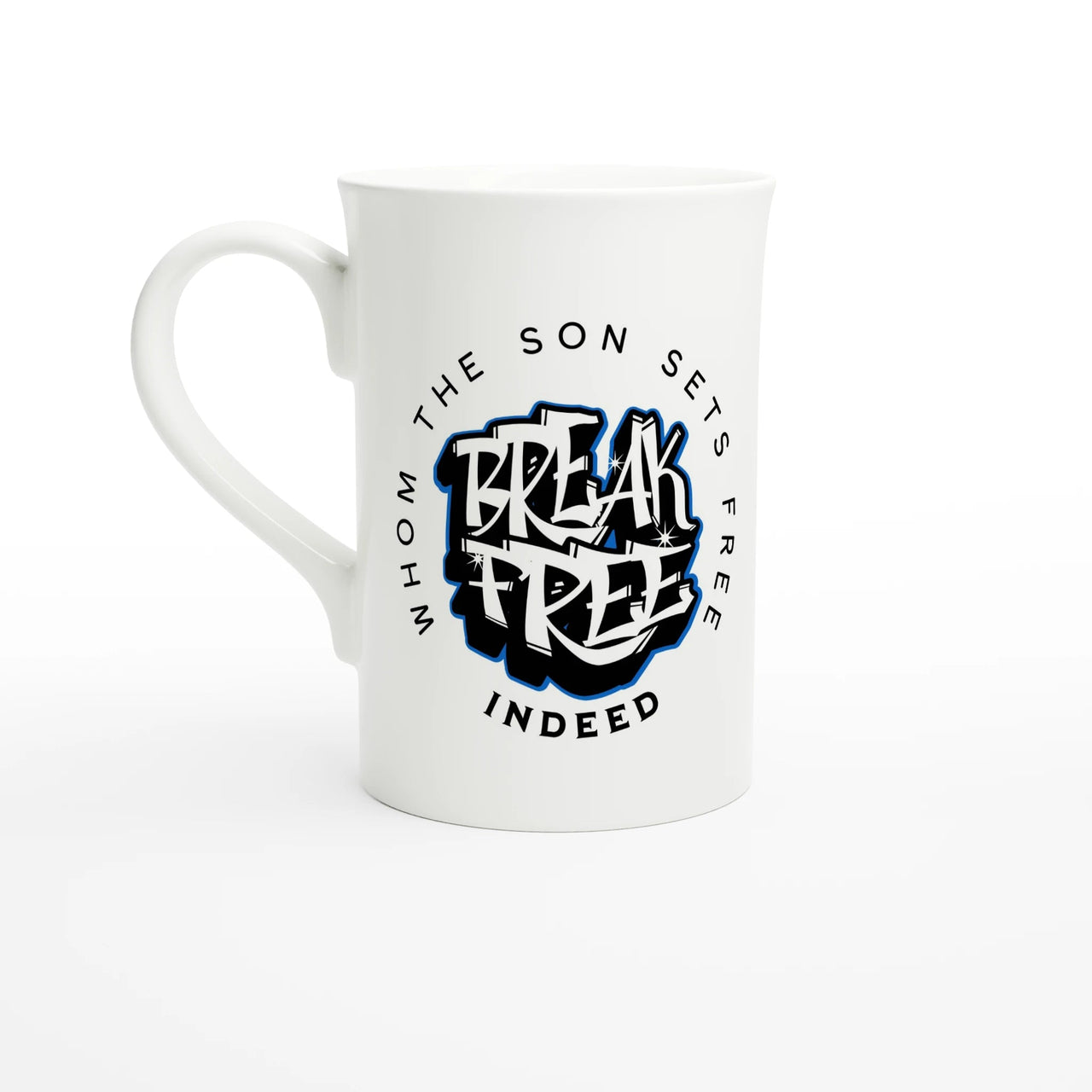 Break Free & Son of the King Double - Sided Porcelain Mug 10oz | Christian Gift | WYH - Wear Your Heart