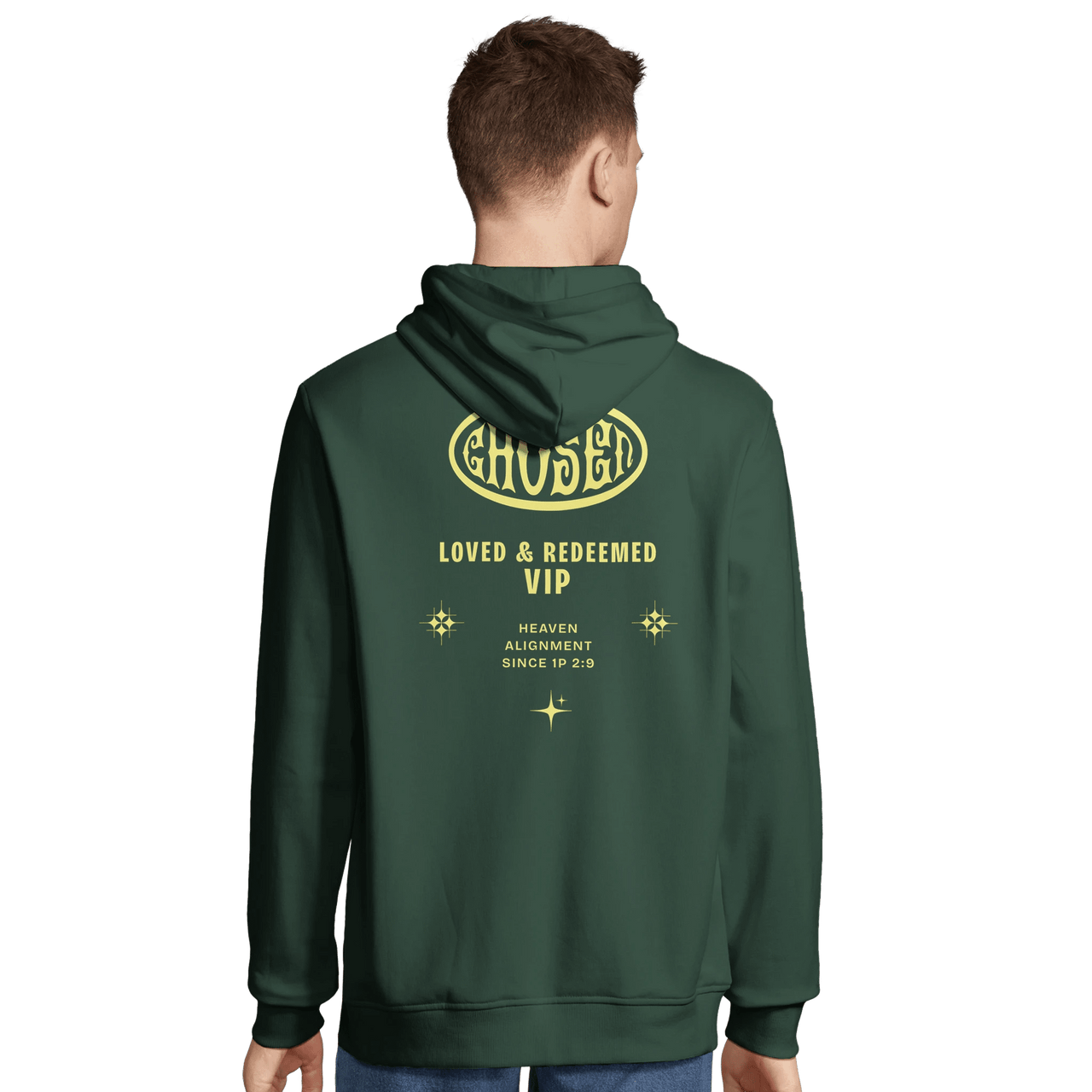 Chosen Organic Hoodie | 1 Peter 2:9 Christian Streetwear | Wear Your Heart - Wear Your Heart