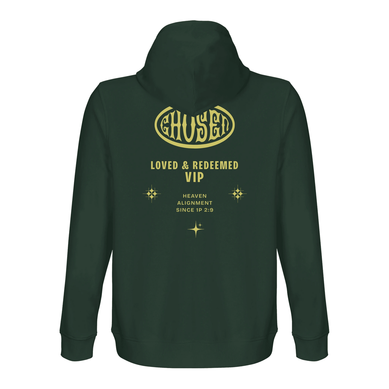 Chosen Organic Hoodie | 1 Peter 2:9 Christian Streetwear | Wear Your Heart - Wear Your Heart