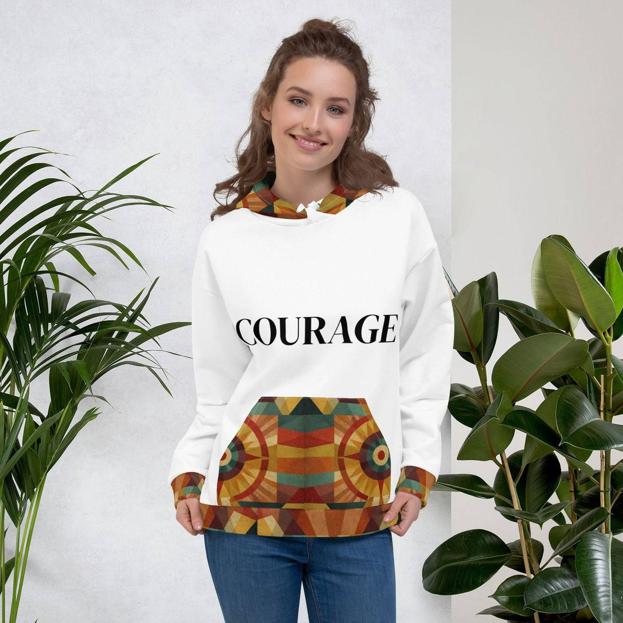 Courage Unisex Hoodie – Stylish, Comfortable Christian Apparel - Wear Your Heart
