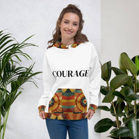 Courage Unisex Hoodie – Stylish, Comfortable Christian Apparel - Wear Your Heart
