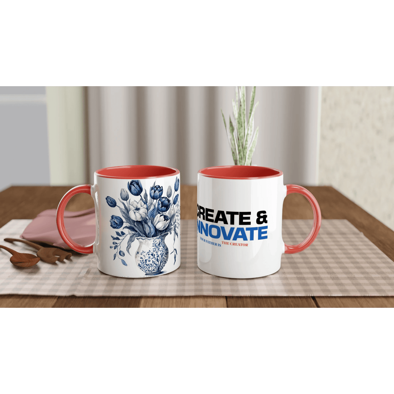 Create & Innovate Ceramic Mug | Genesis 1:1 Christian Gift | Wear Your Heart - Wear Your Heart