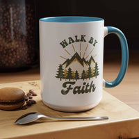 Custom Print “Walk By Faith” Mug - Wear Your Heart