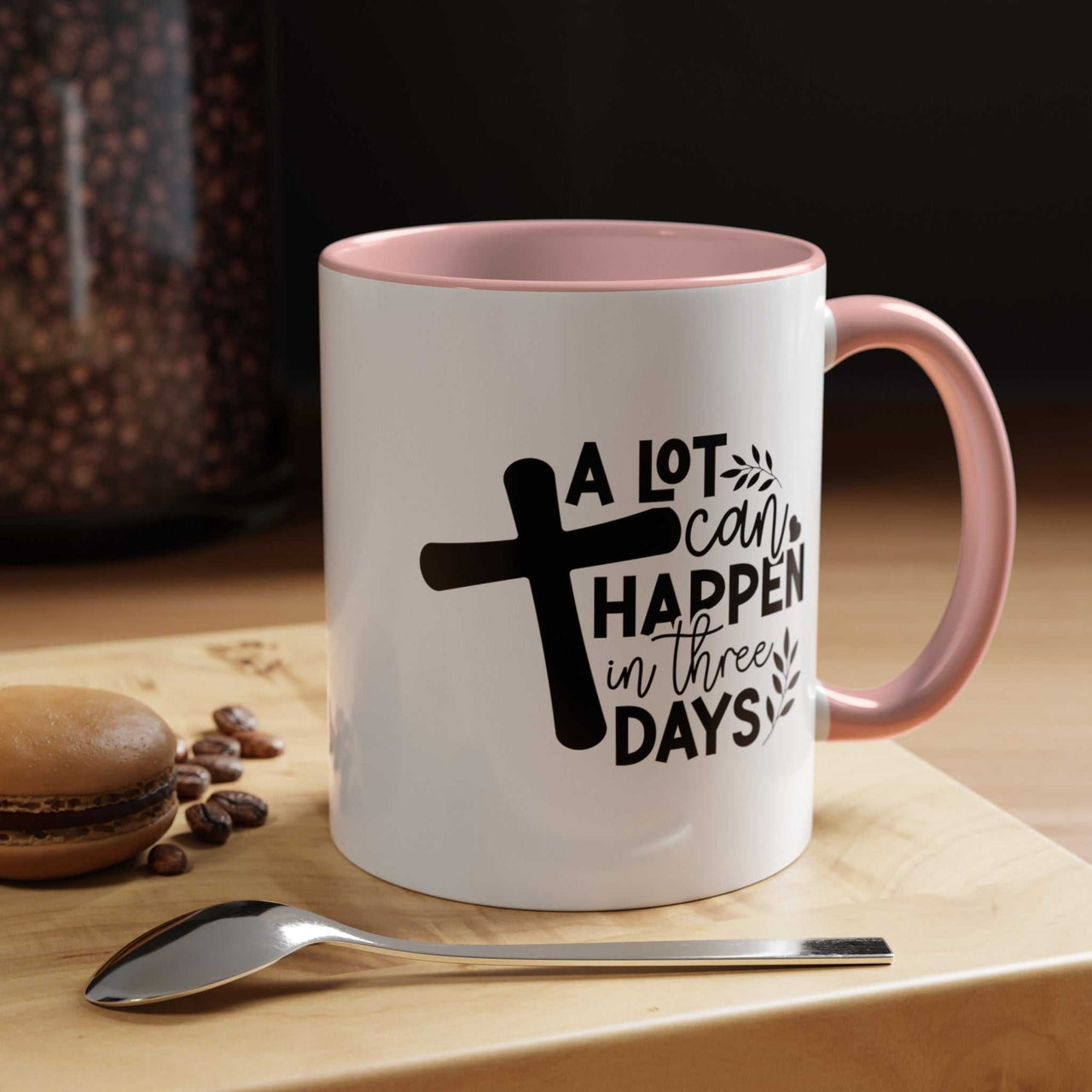 Custom Printed "A Lot Can Happen in 3 Days" Mug - Wear Your Heart