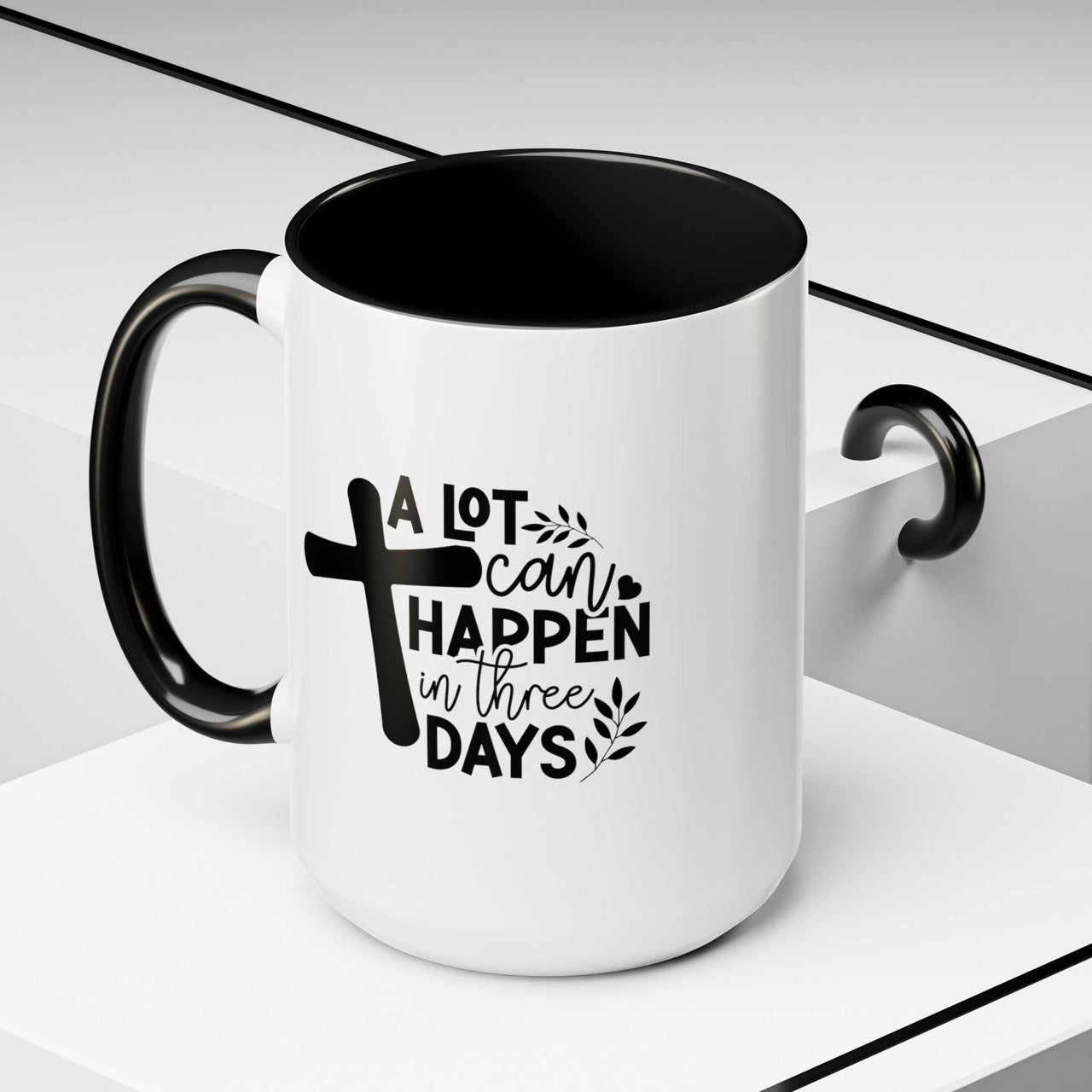 Custom Printed "A Lot Can Happen in 3 Days" Mug - Wear Your Heart