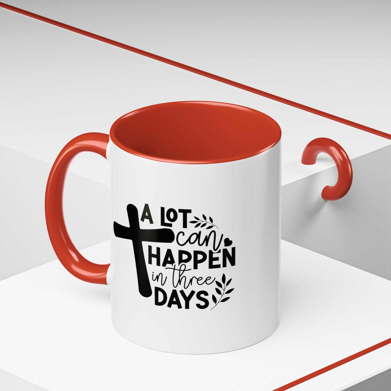Custom Printed "A Lot Can Happen in 3 Days" Mug - Wear Your Heart