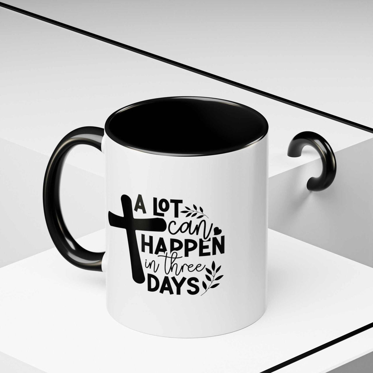 Custom Printed "A Lot Can Happen in 3 Days" Mug - Wear Your Heart