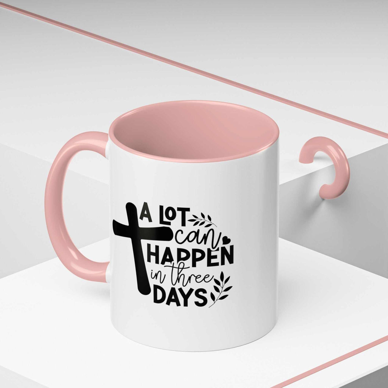 Custom Printed "A Lot Can Happen in 3 Days" Mug - Wear Your Heart