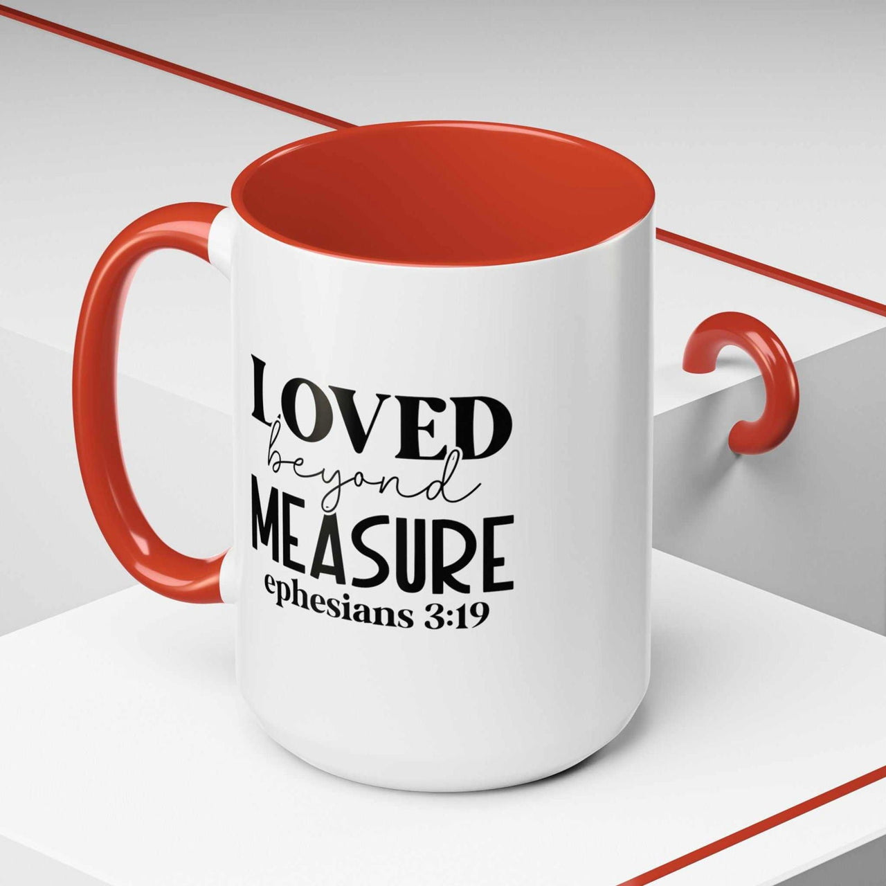 Custom Printed Loved Beyond Measure Mug - Wear Your Heart
