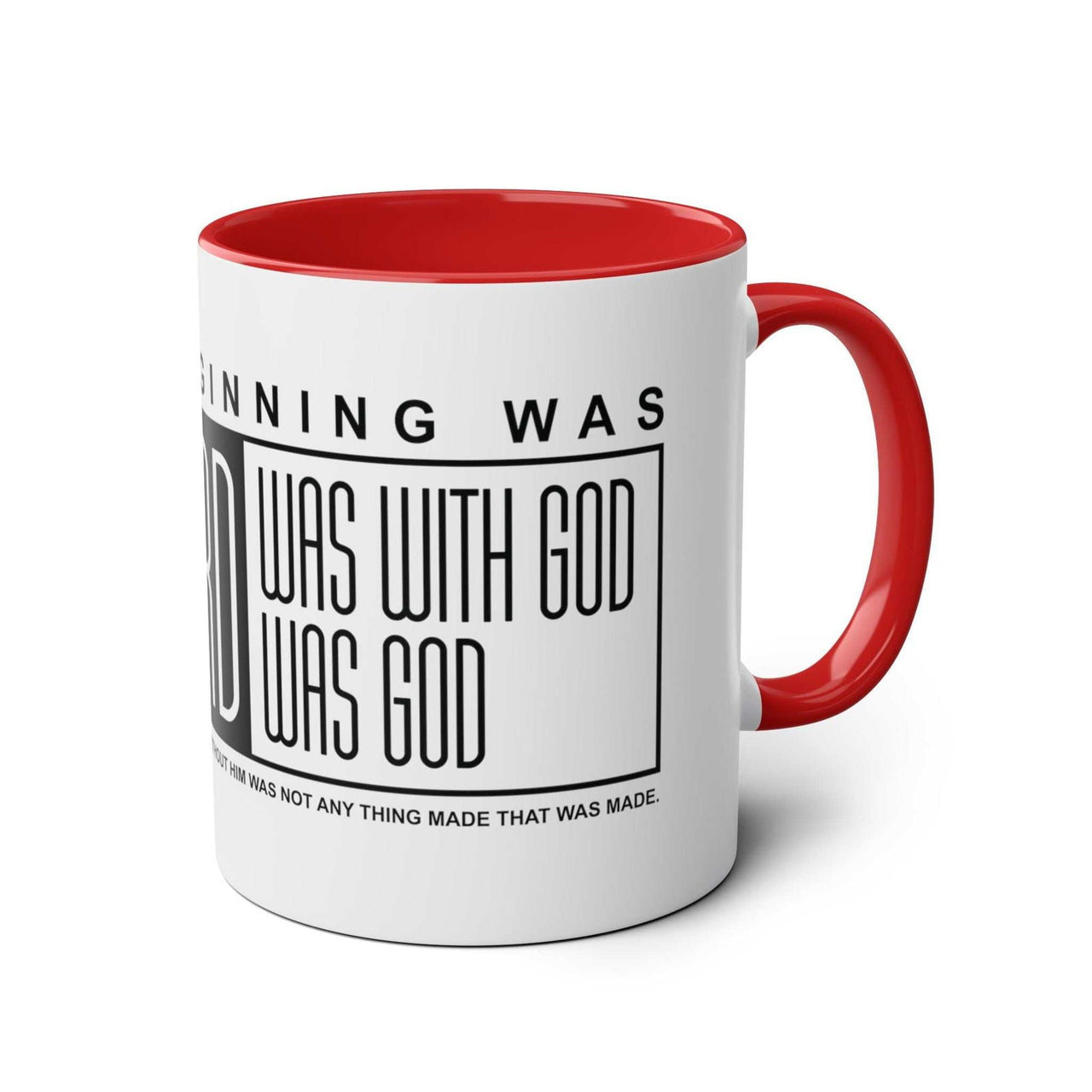 Custom Printed THE WORD Mug - John 1:1 - Wear Your Heart - Wear Your Heart
