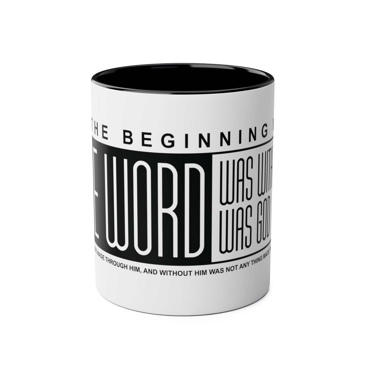 Custom Printed THE WORD Mug - John 1:1 - Wear Your Heart - Wear Your Heart