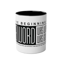 Custom Printed THE WORD Mug - John 1:1 - Wear Your Heart - Wear Your Heart