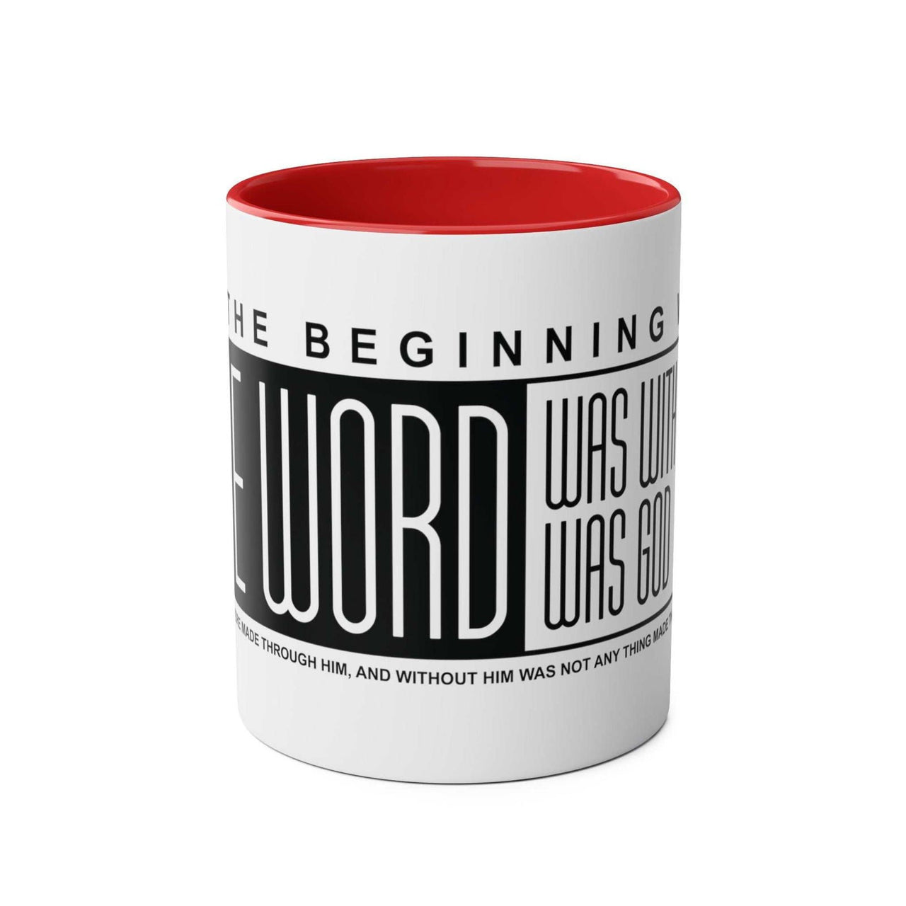 Custom Printed THE WORD Mug - John 1:1 - Wear Your Heart - Wear Your Heart