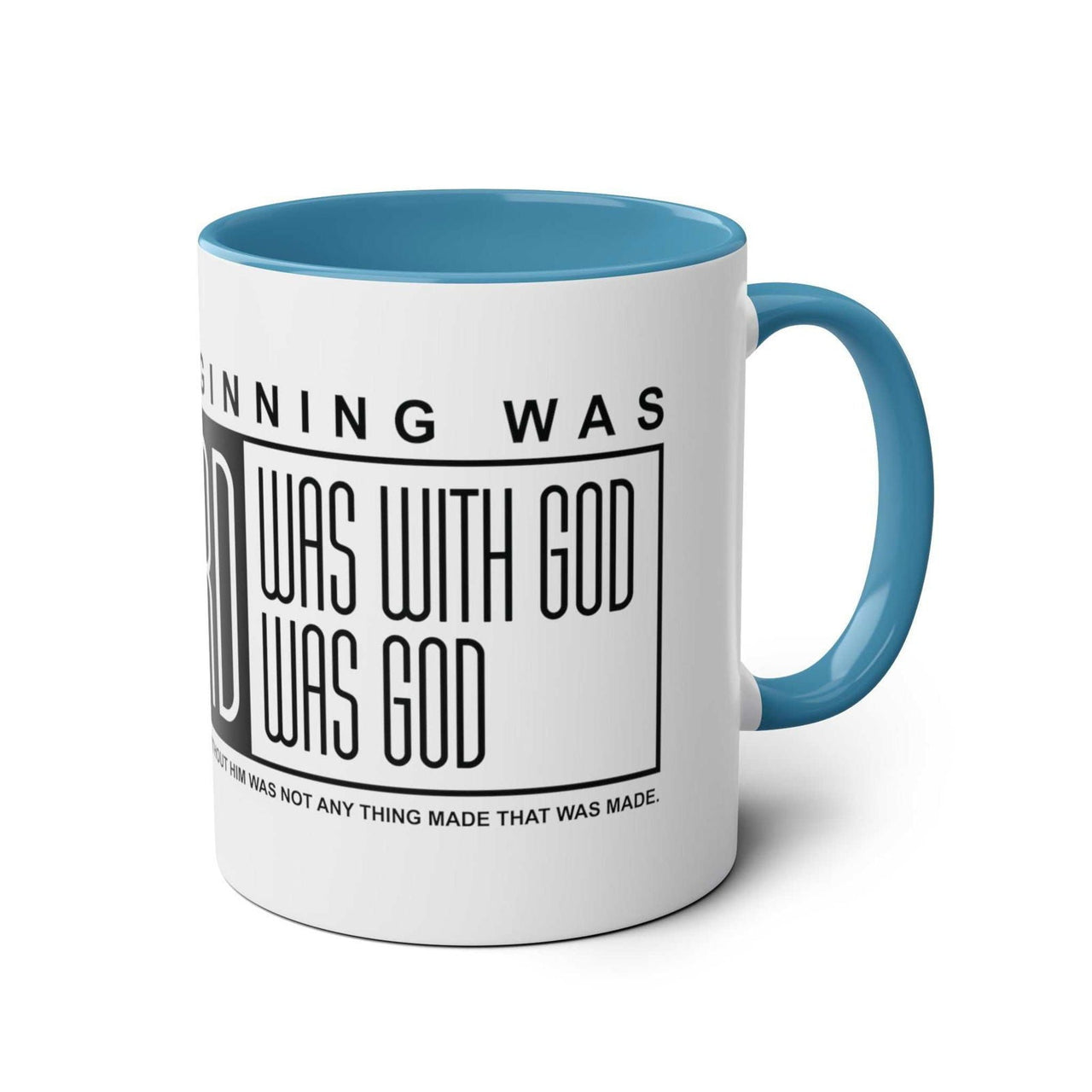 Custom Printed THE WORD Mug - John 1:1 - Wear Your Heart - Wear Your Heart