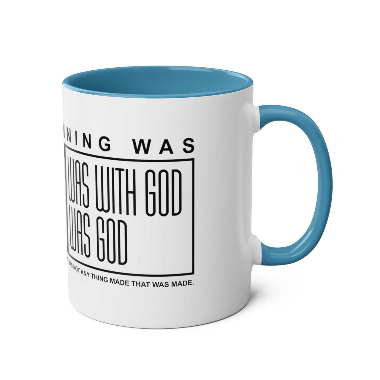 Custom Printed THE WORD Mug - John 1:1 - Wear Your Heart - Wear Your Heart