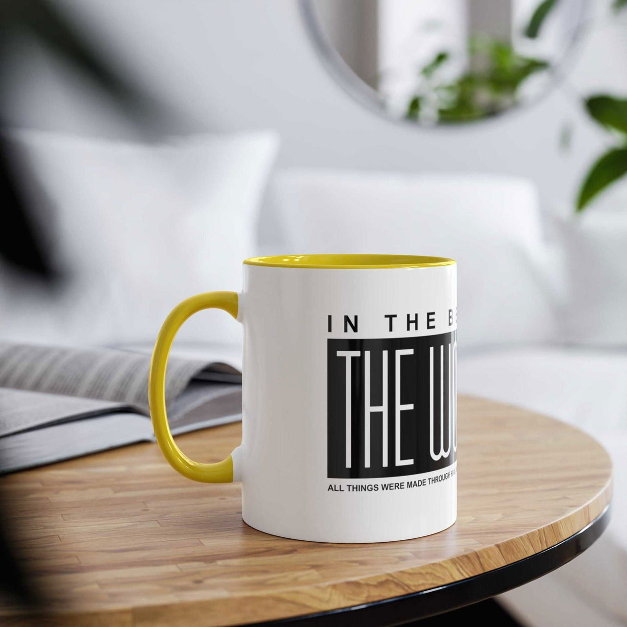 Custom Printed THE WORD Mug - John 1:1 - Wear Your Heart - Wear Your Heart