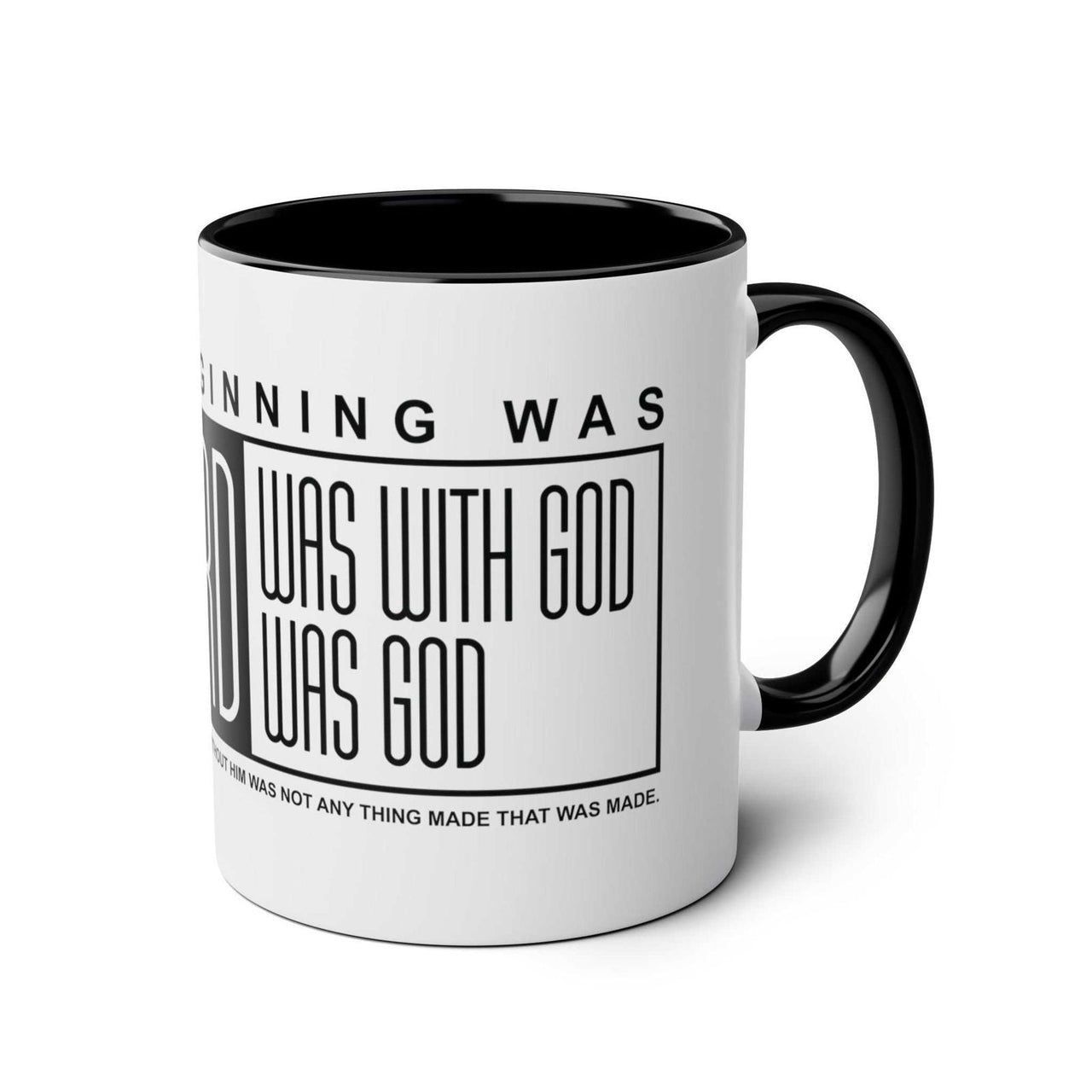 Custom Printed THE WORD Mug - John 1:1 - Wear Your Heart - Wear Your Heart
