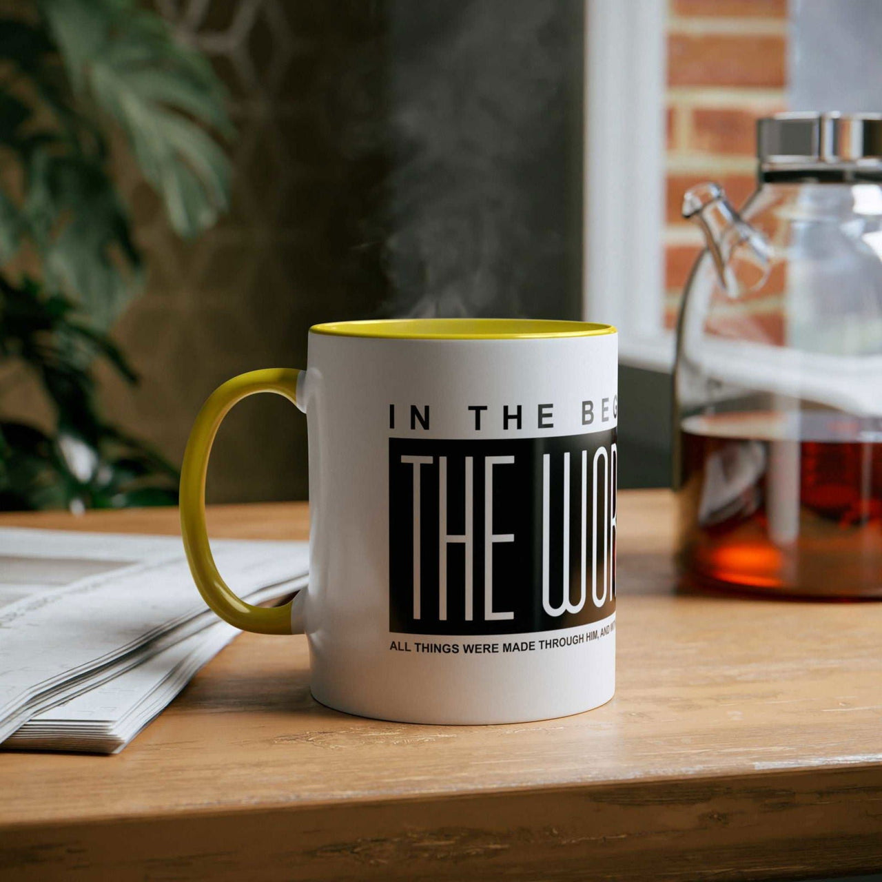 Custom Printed THE WORD Mug - John 1:1 - Wear Your Heart - Wear Your Heart