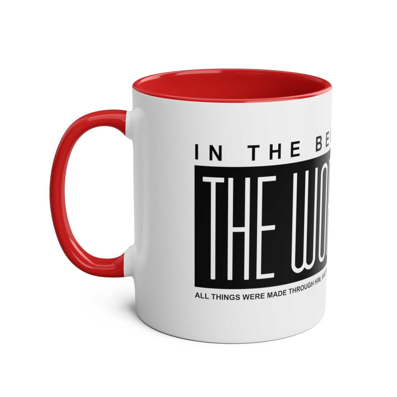 Custom Printed THE WORD Mug - John 1:1 - Wear Your Heart - Wear Your Heart