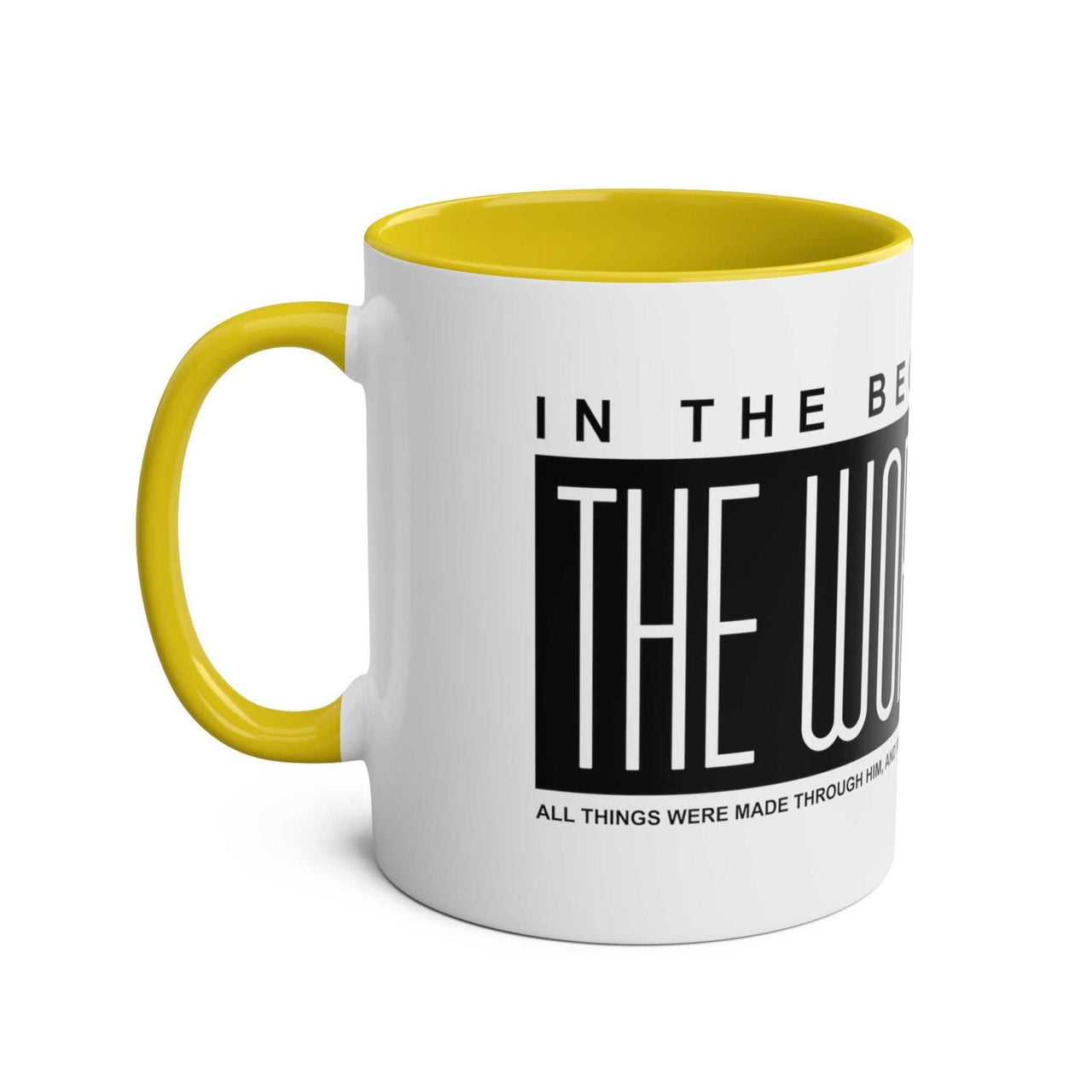 Custom Printed THE WORD Mug - John 1:1 - Wear Your Heart - Wear Your Heart