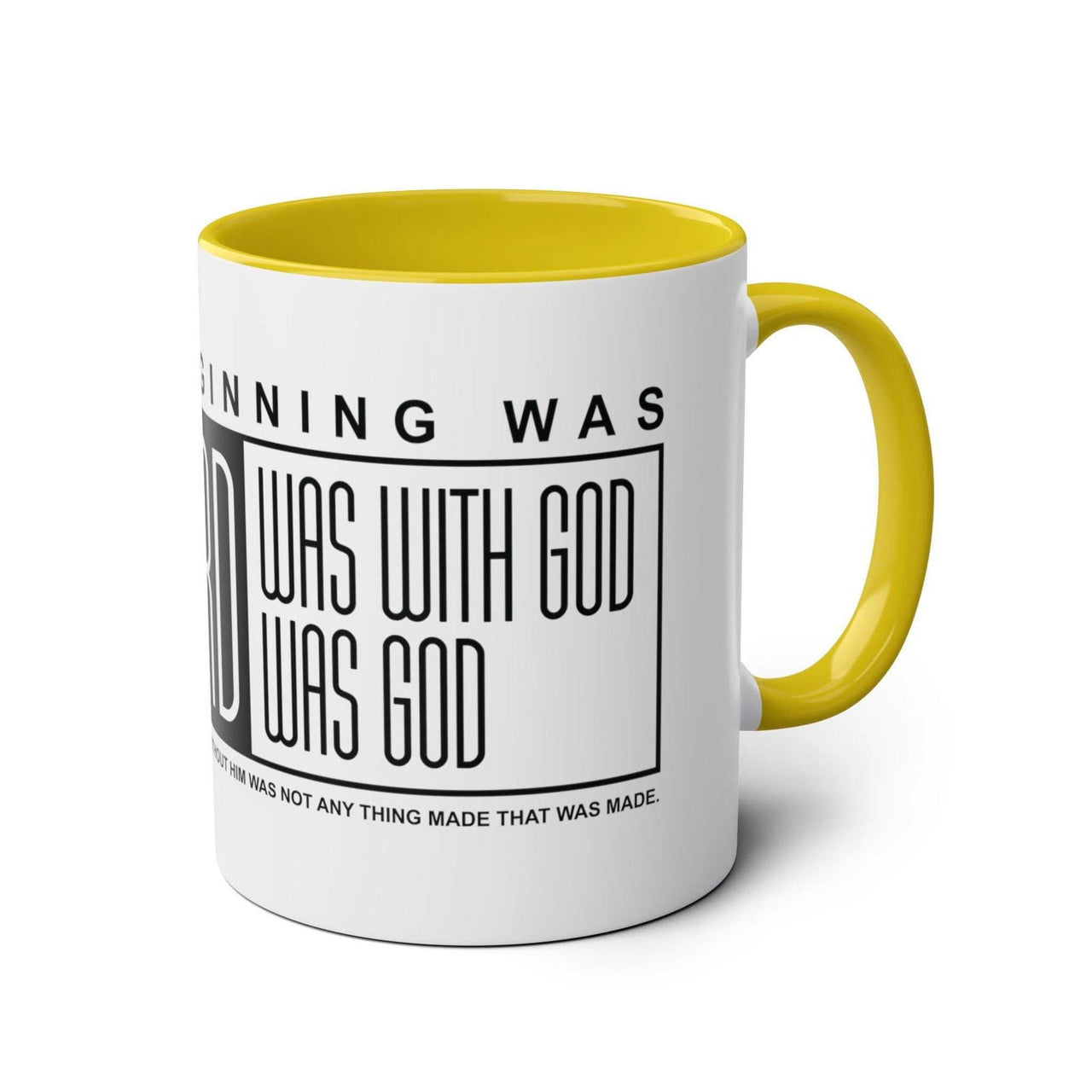 Custom Printed THE WORD Mug - John 1:1 - Wear Your Heart - Wear Your Heart