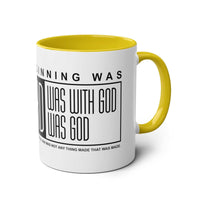 Custom Printed THE WORD Mug - John 1:1 - Wear Your Heart - Wear Your Heart