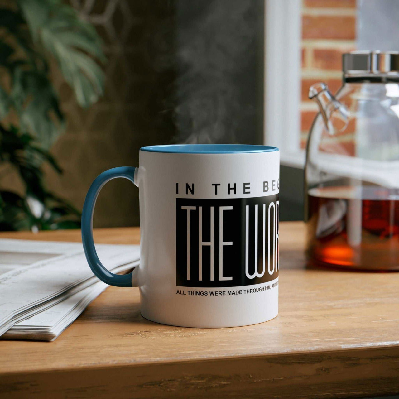 Custom Printed THE WORD Mug - John 1:1 - Wear Your Heart - Wear Your Heart