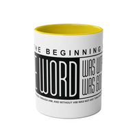 Custom Printed THE WORD Mug - John 1:1 - Wear Your Heart - Wear Your Heart