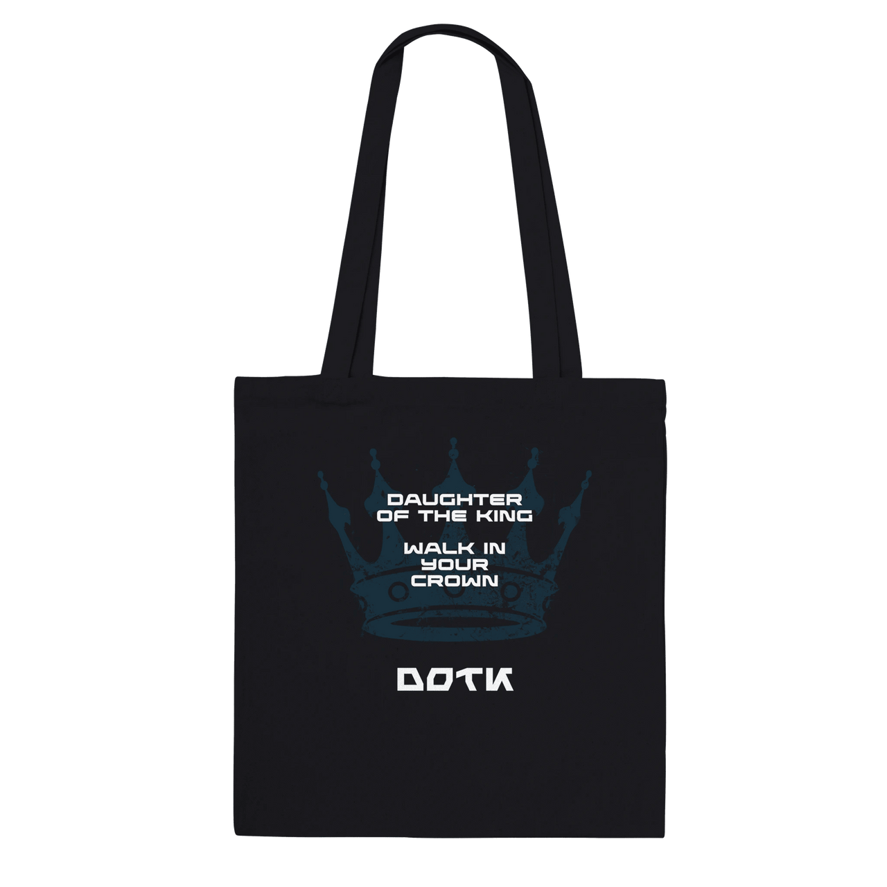 Daughter of the King DOTK Tote Bag | Christian Gift for Women | Wear Your Heart - Wear Your Heart