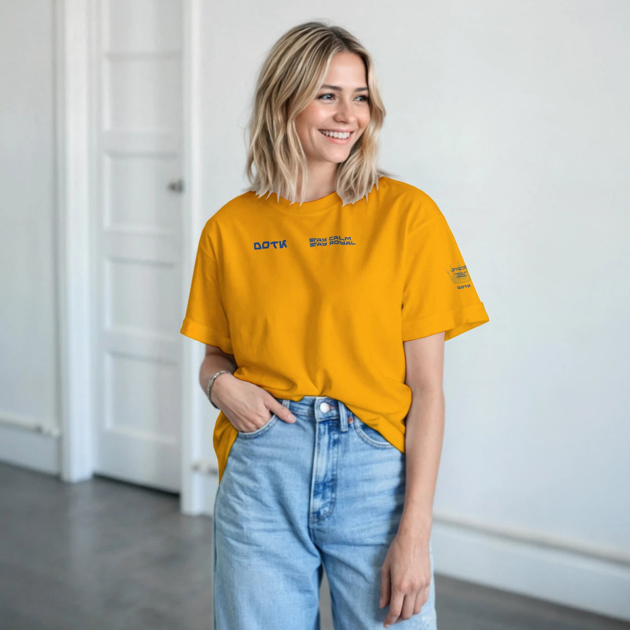 DOTK Stay Calm Stay Royal Women's T-Shirt | Daughter of the King | Wear Your Heart - Wear Your Heart