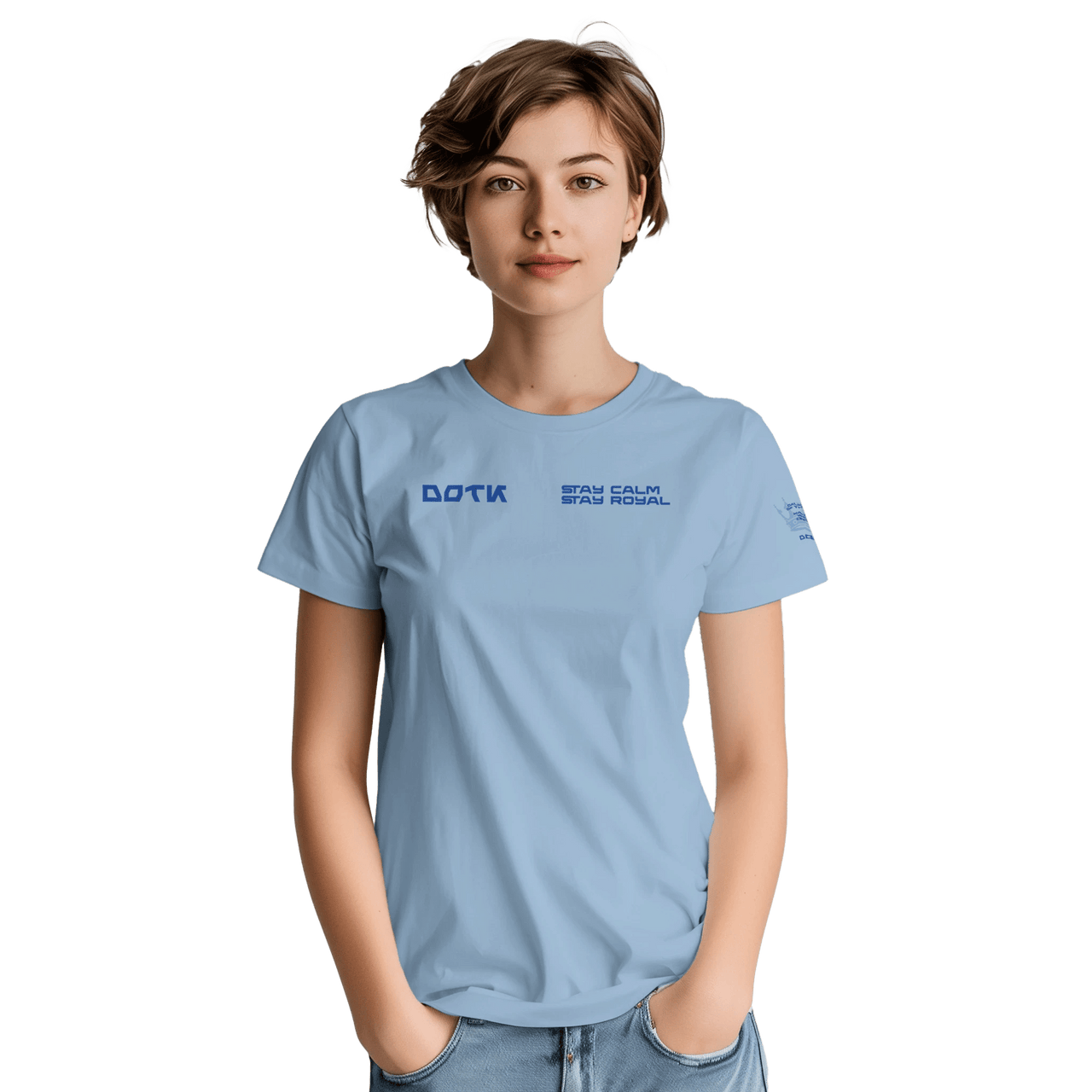 DOTK Stay Calm Stay Royal Women's T-Shirt | Daughter of the King | Wear Your Heart - Wear Your Heart