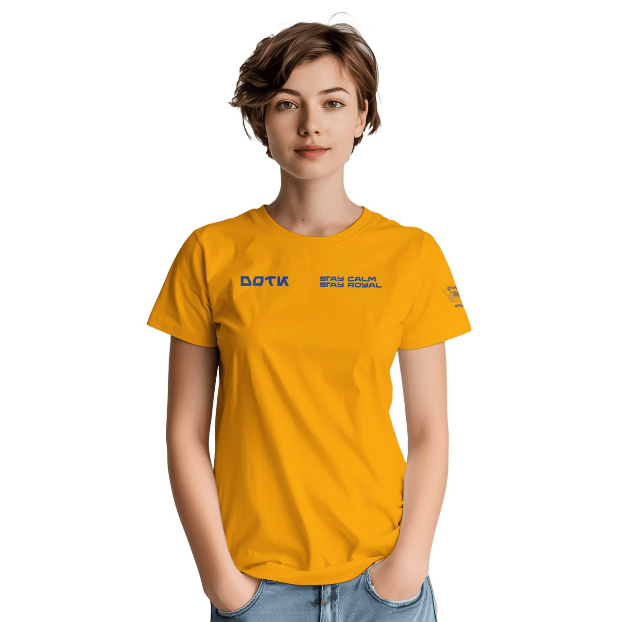DOTK Stay Calm Stay Royal Women's T-Shirt | Daughter of the King | Wear Your Heart - Wear Your Heart
