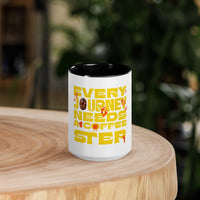Every Journey Needs a Coffee Step Mug – Motivational Coffee Lover Mug with Colour Inside | WYH - Wear Your Heart