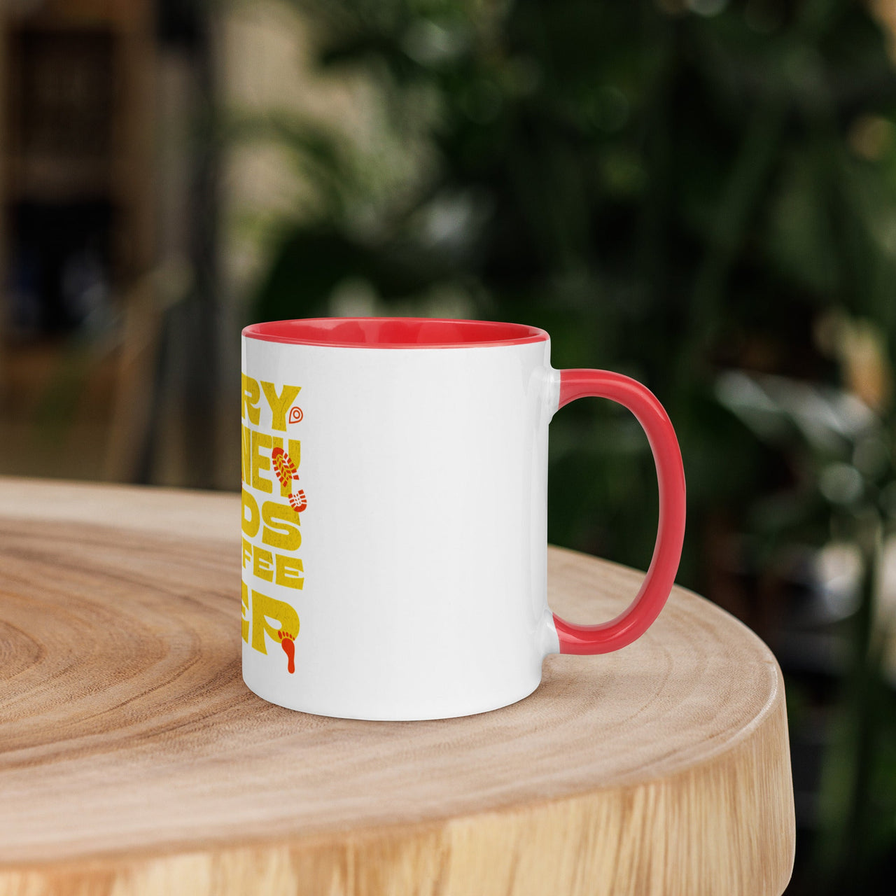 Every Journey Needs a Coffee Step Mug – Motivational Coffee Lover Mug with Colour Inside | WYH - Wear Your Heart