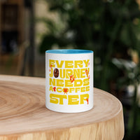Every Journey Needs a Coffee Step Mug – Motivational Coffee Lover Mug with Colour Inside | WYH - Wear Your Heart