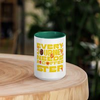 Every Journey Needs a Coffee Step Mug – Motivational Coffee Lover Mug with Colour Inside | WYH - Wear Your Heart